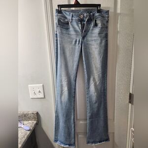 Womens American Eagle Next Level Stretch Size 8 Extra Long Jeans